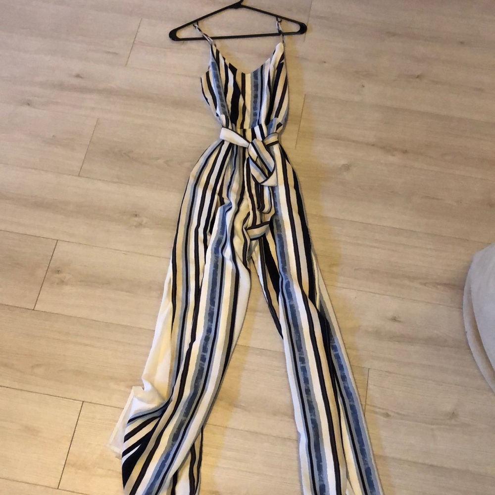 Striped Jumpsuit